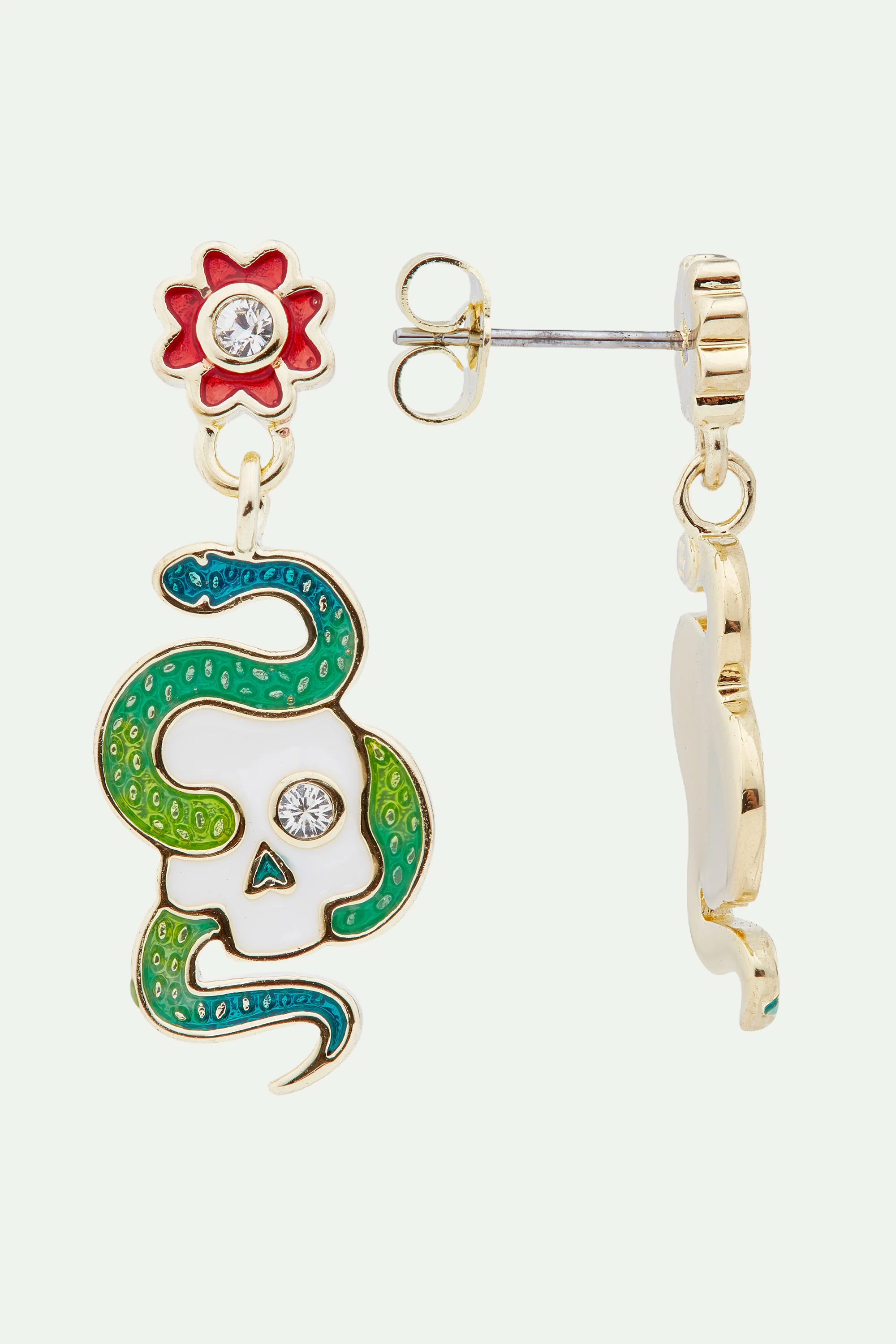 Boucles d'oreilles tiges Memento Mori - Image 2
